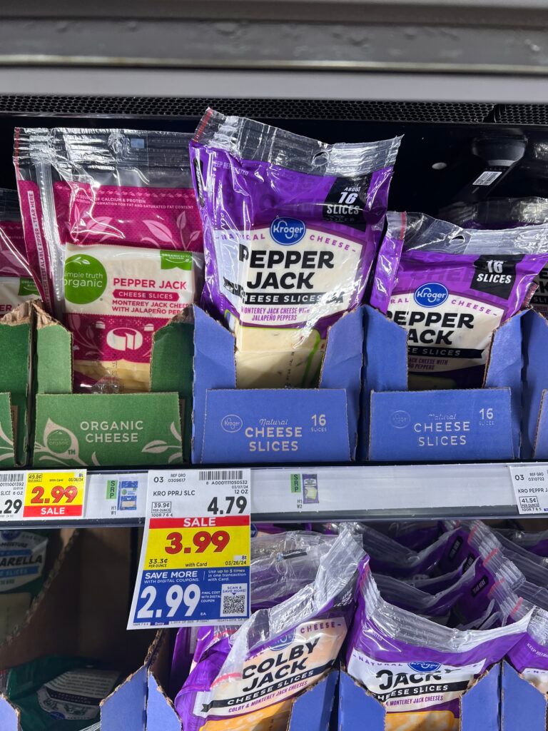 Kroger Cheese shelf image