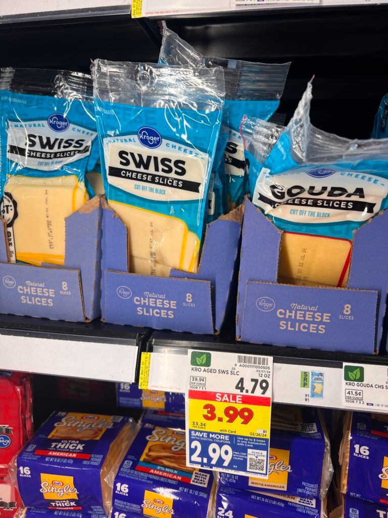 Kroger Cheese shelf image