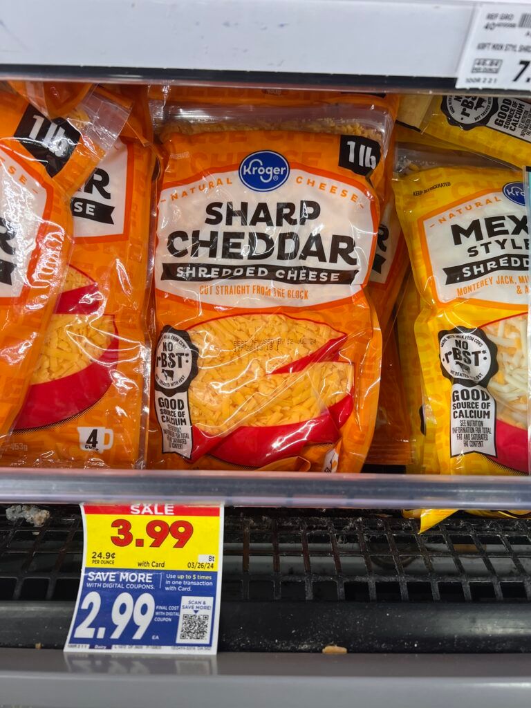 Kroger Cheese shelf image