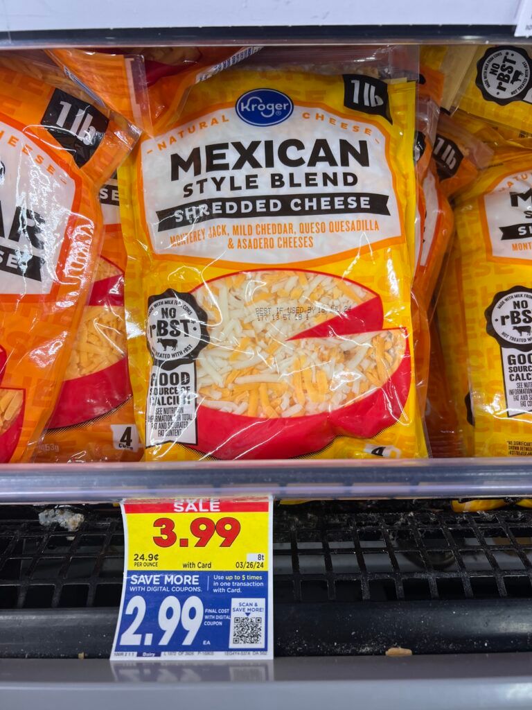 Kroger Cheese shelf image