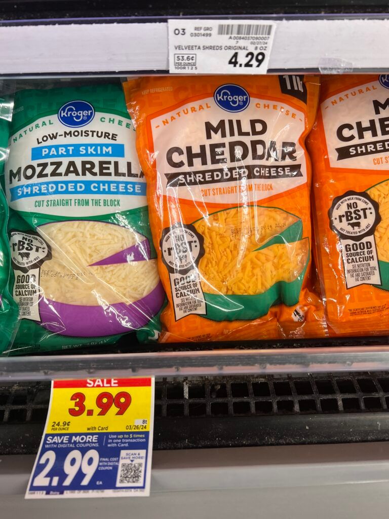 Kroger Cheese shelf image