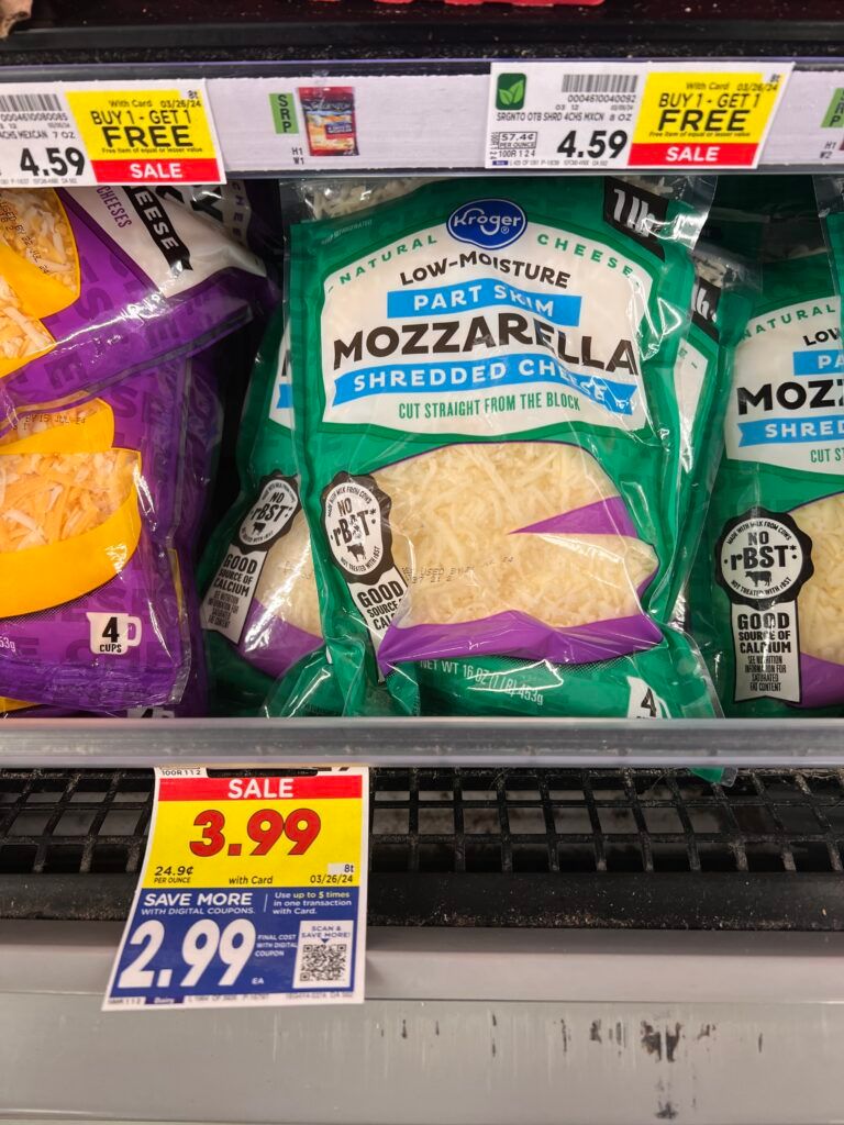 Kroger Cheese shelf image