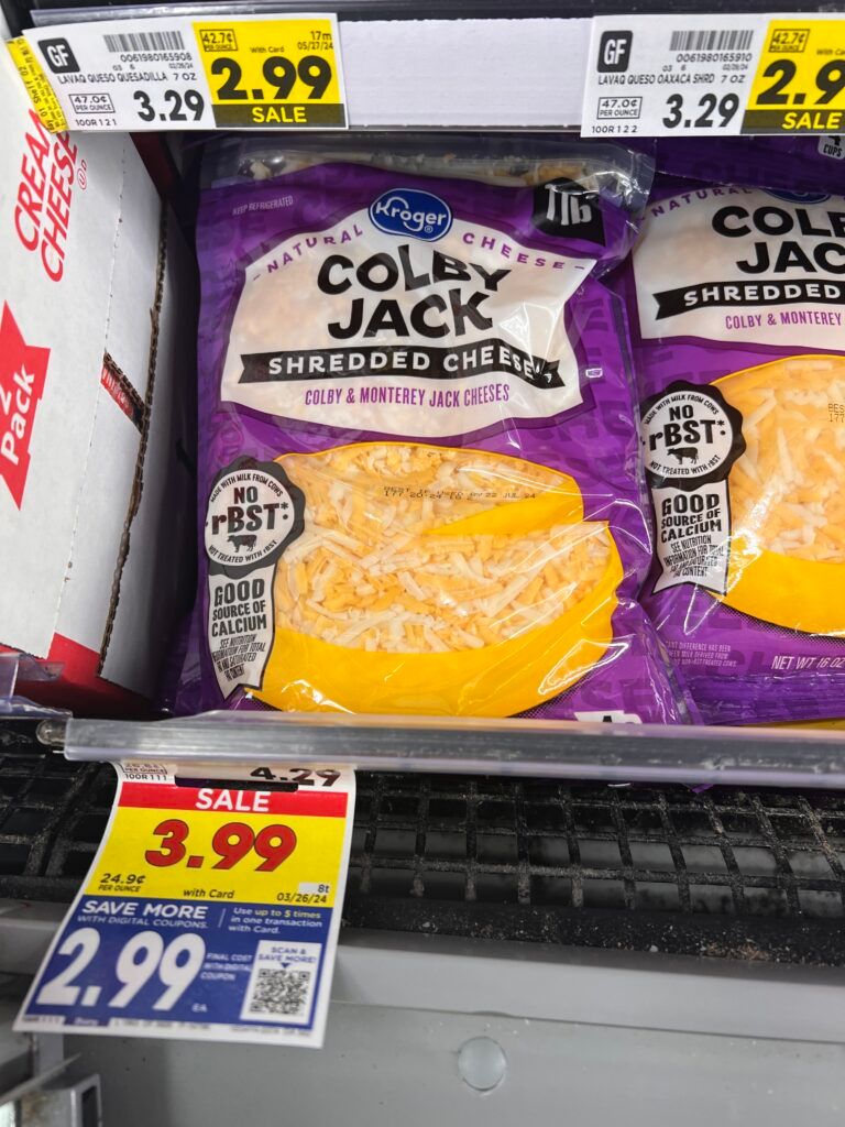 Kroger Cheese shelf image