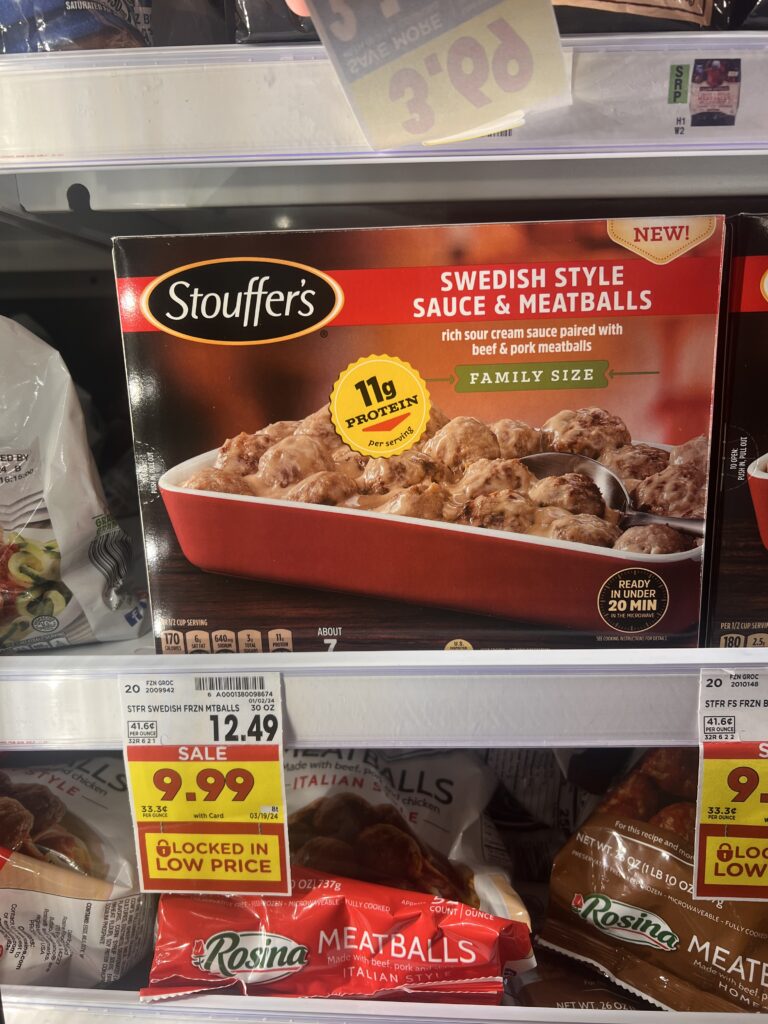 stouffers meatballs kroger shelf image