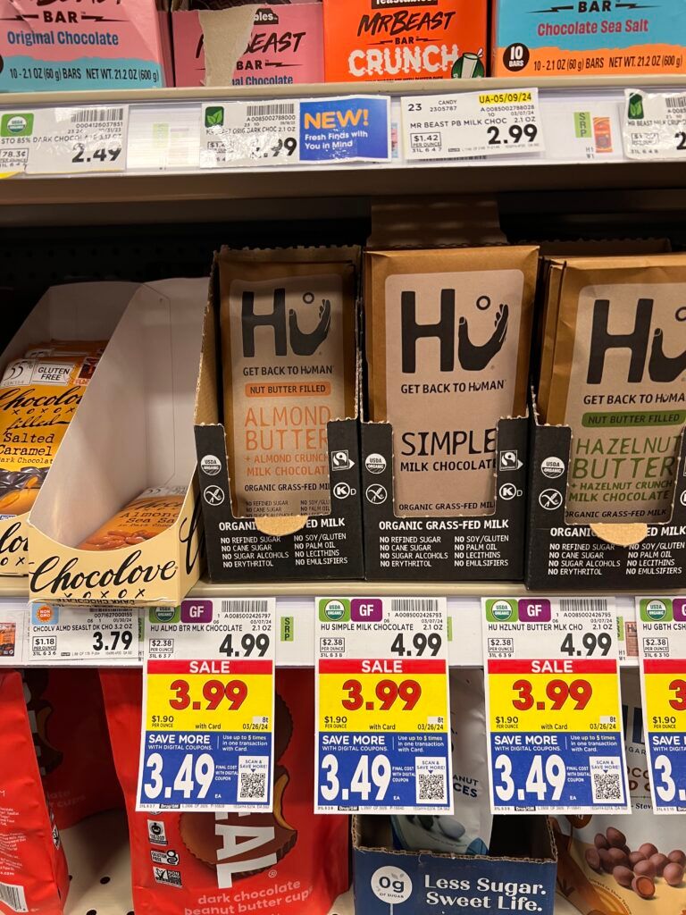 Hu chocolate bars kroger shelf image
