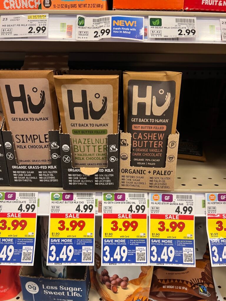 Hu chocolate bars kroger shelf image