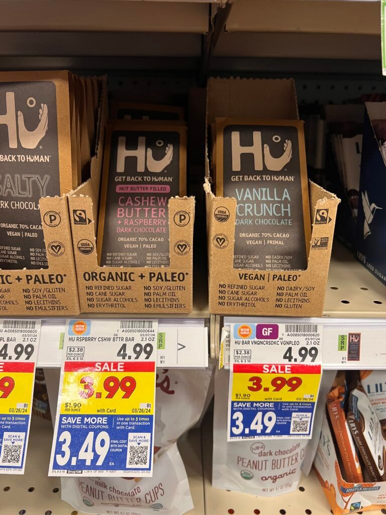 Hu chocolate bars kroger shelf image