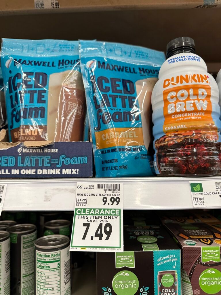 maxwell house coffee kroger shelf image