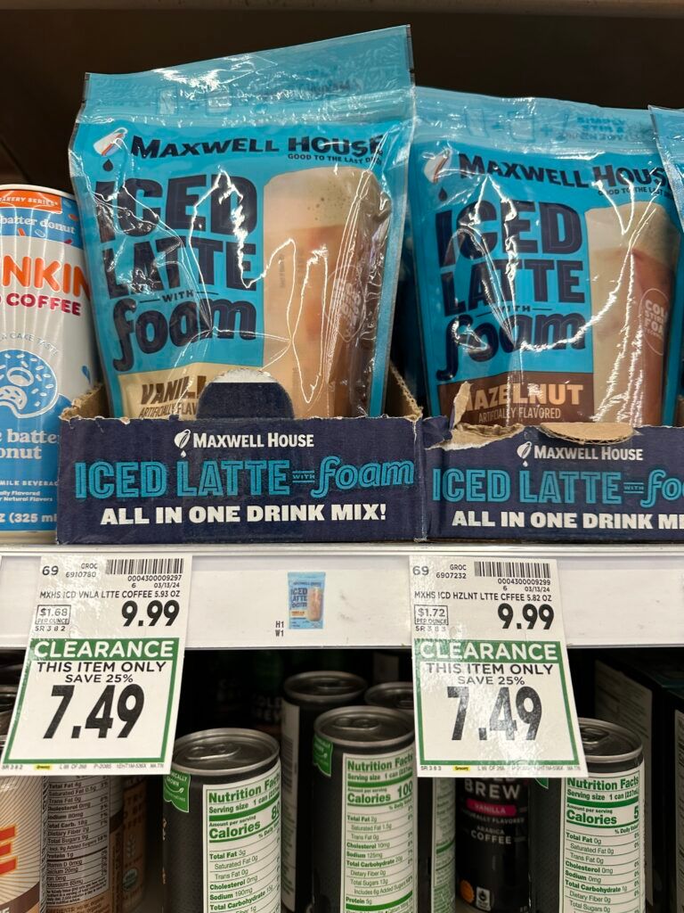 maxwell house coffee kroger shelf image