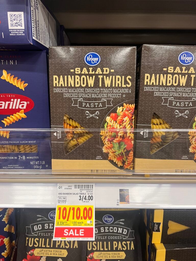 kroger pasta shelf image