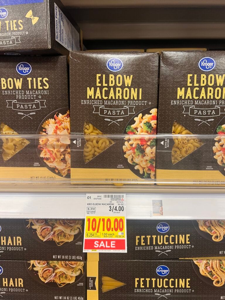 kroger pasta shelf image