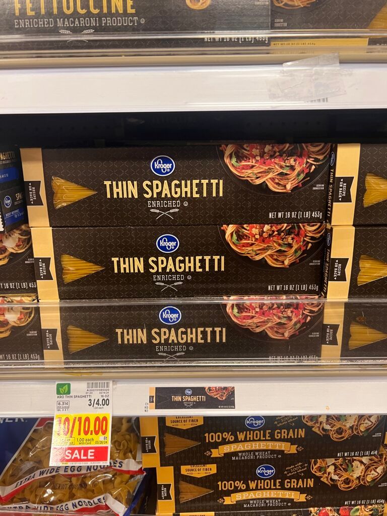 kroger pasta shelf image