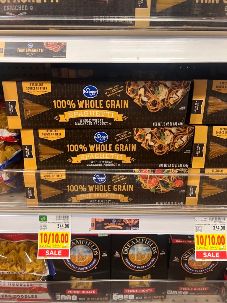 kroger pasta shelf image
