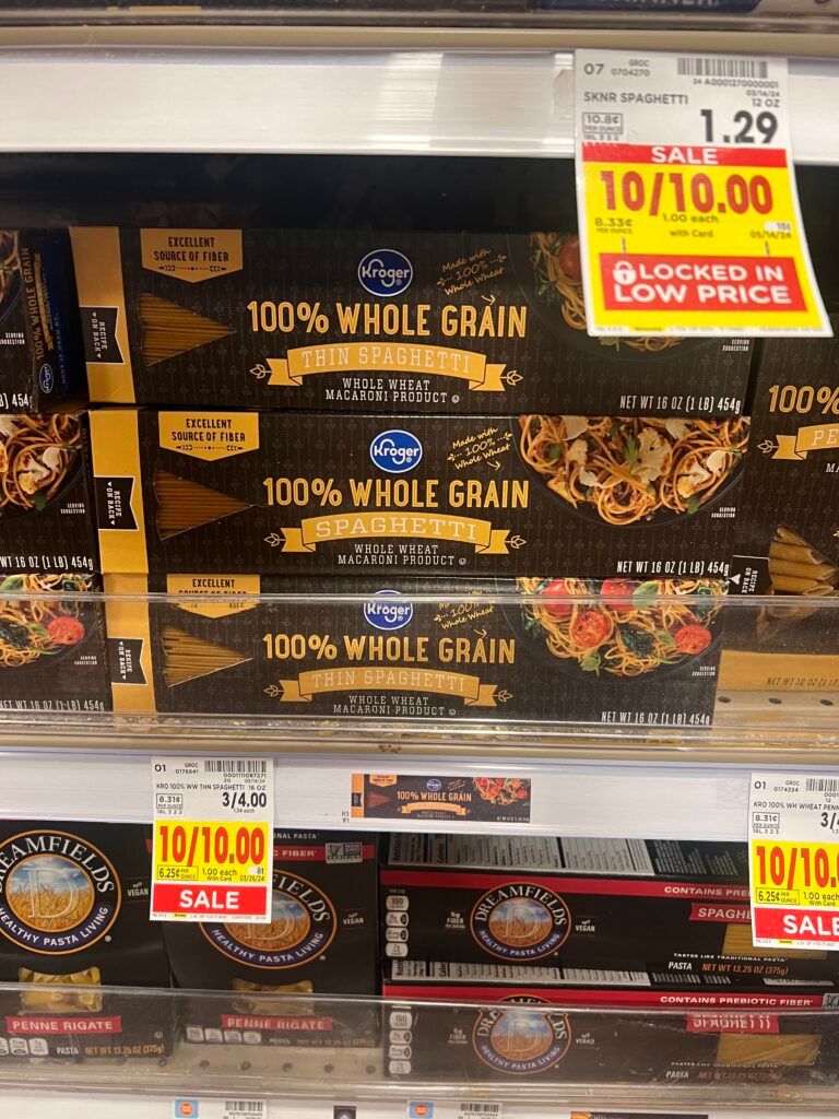 kroger pasta shelf image