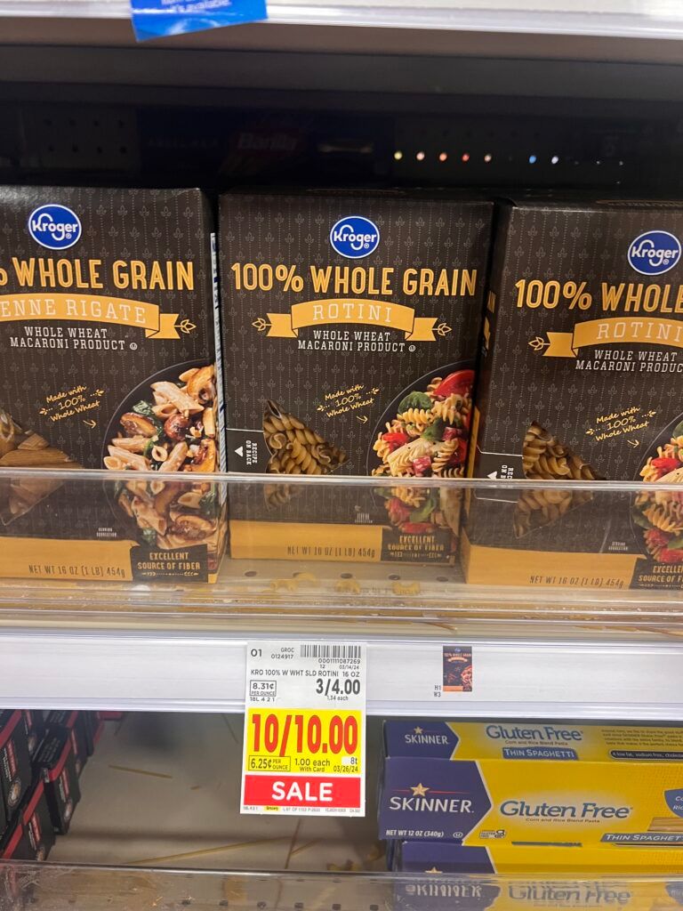 kroger pasta shelf image