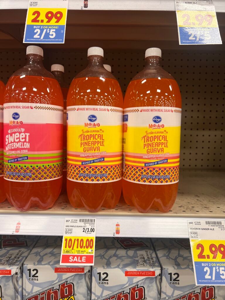 kroger soda shelf image