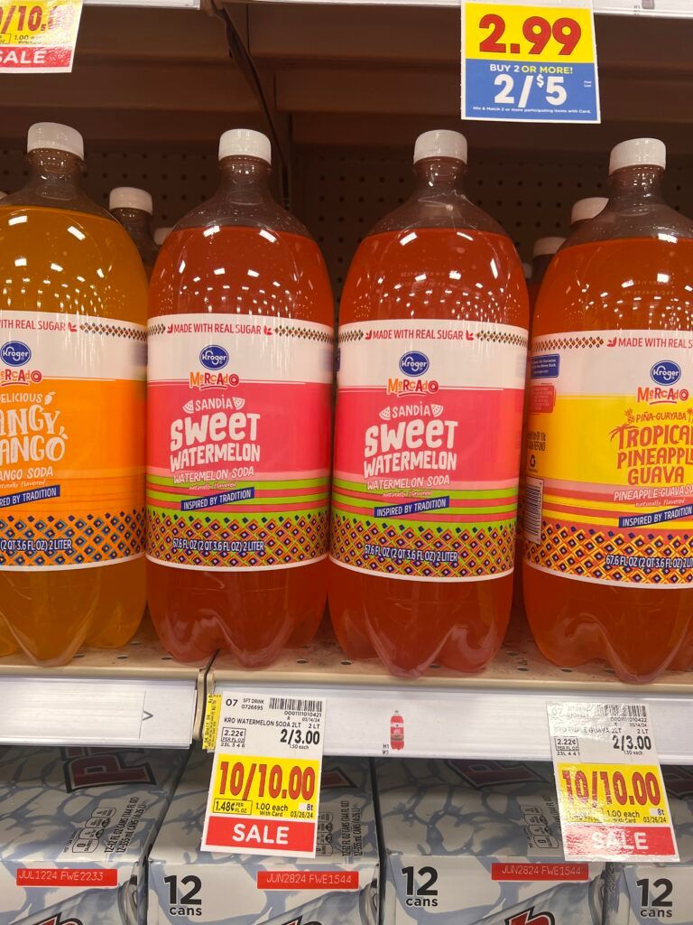 kroger soda shelf image