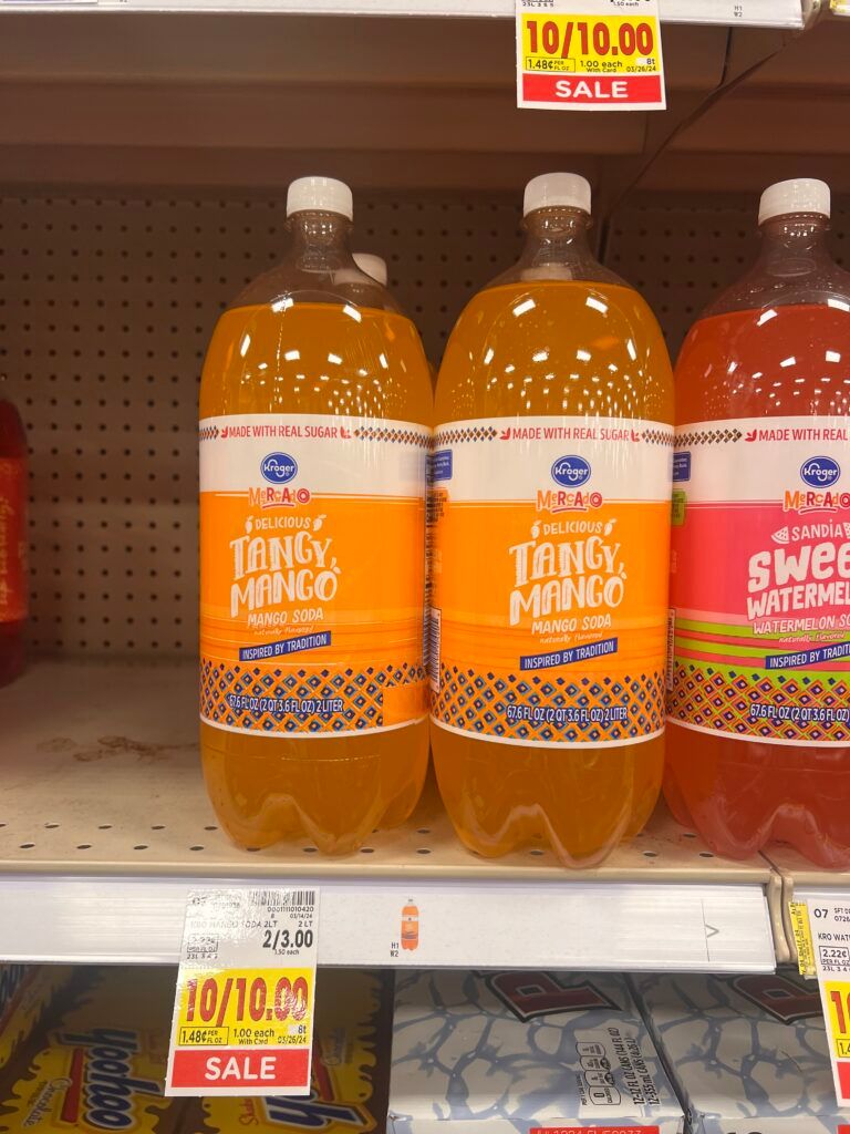 kroger soda shelf image
