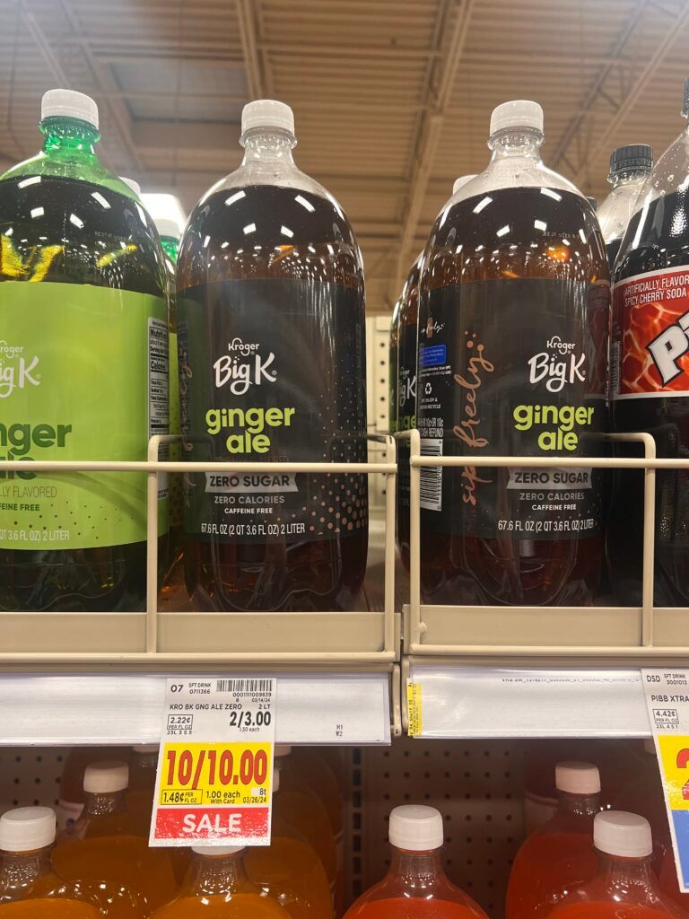 kroger soda shelf image
