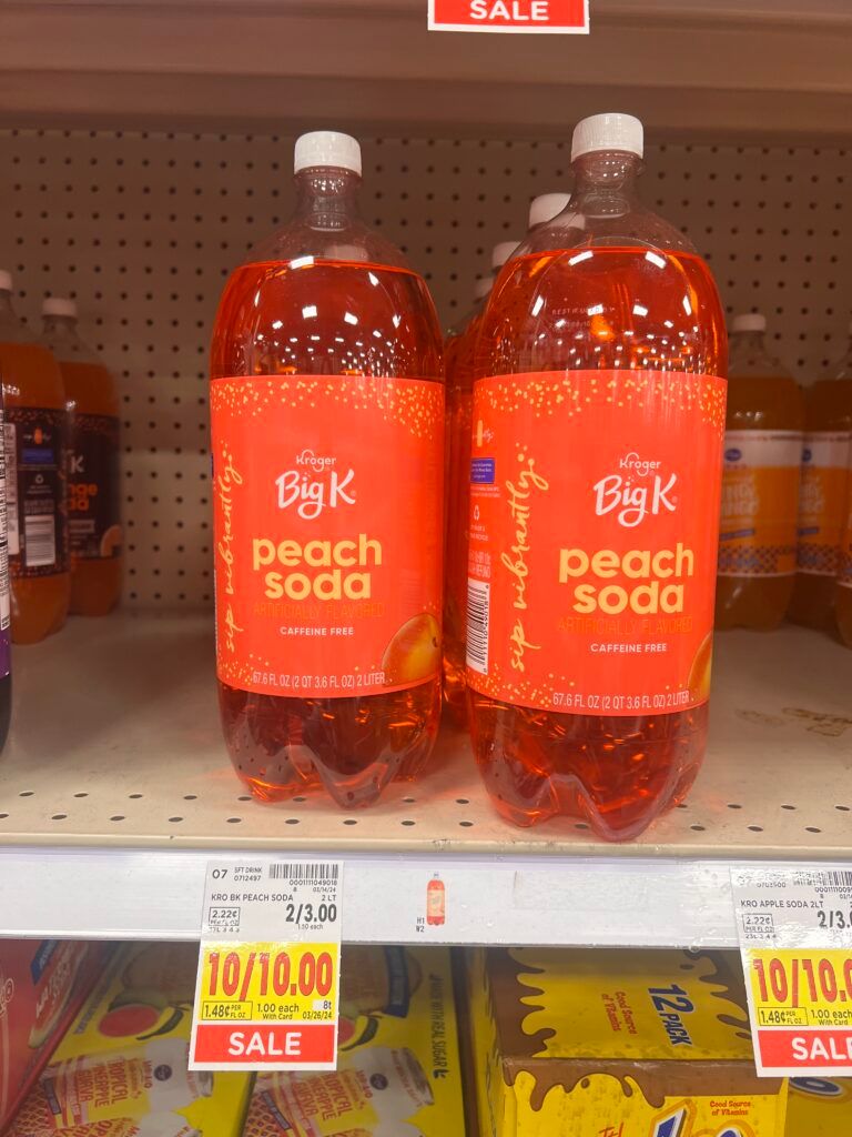 kroger soda shelf image