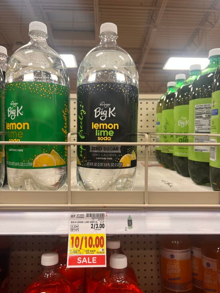 kroger soda shelf image