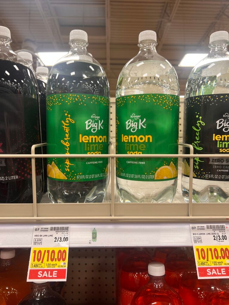 kroger soda shelf image