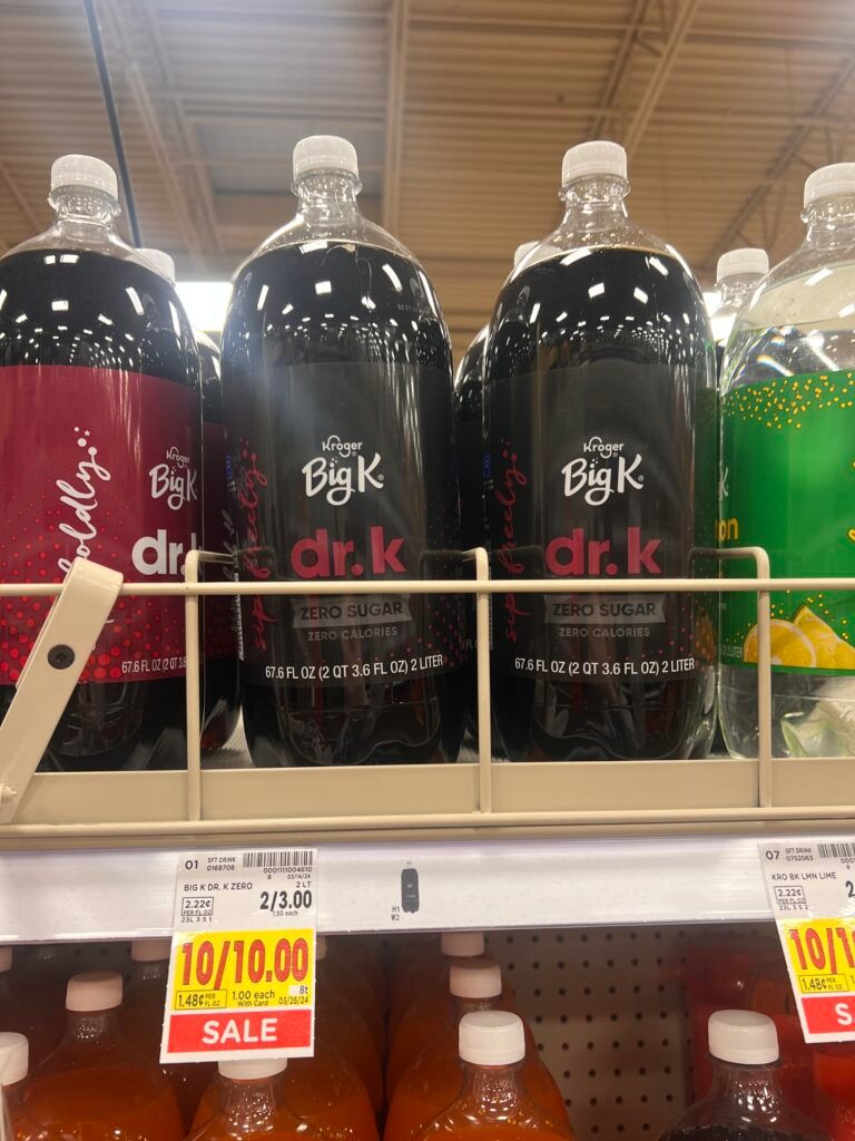 kroger soda shelf image