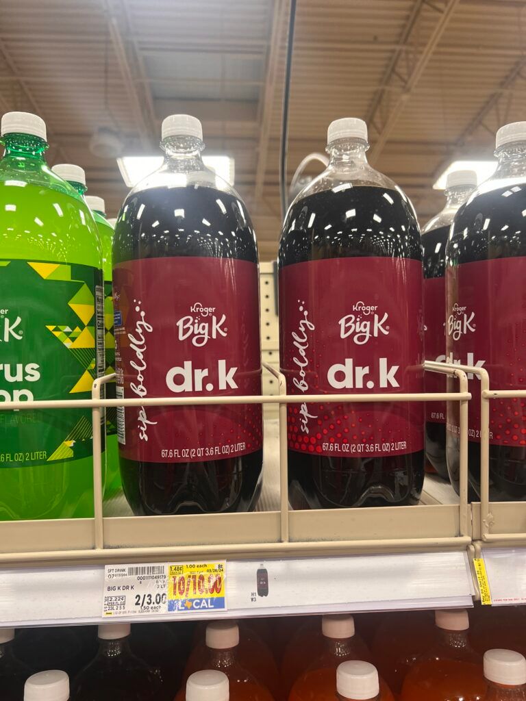 kroger soda shelf image