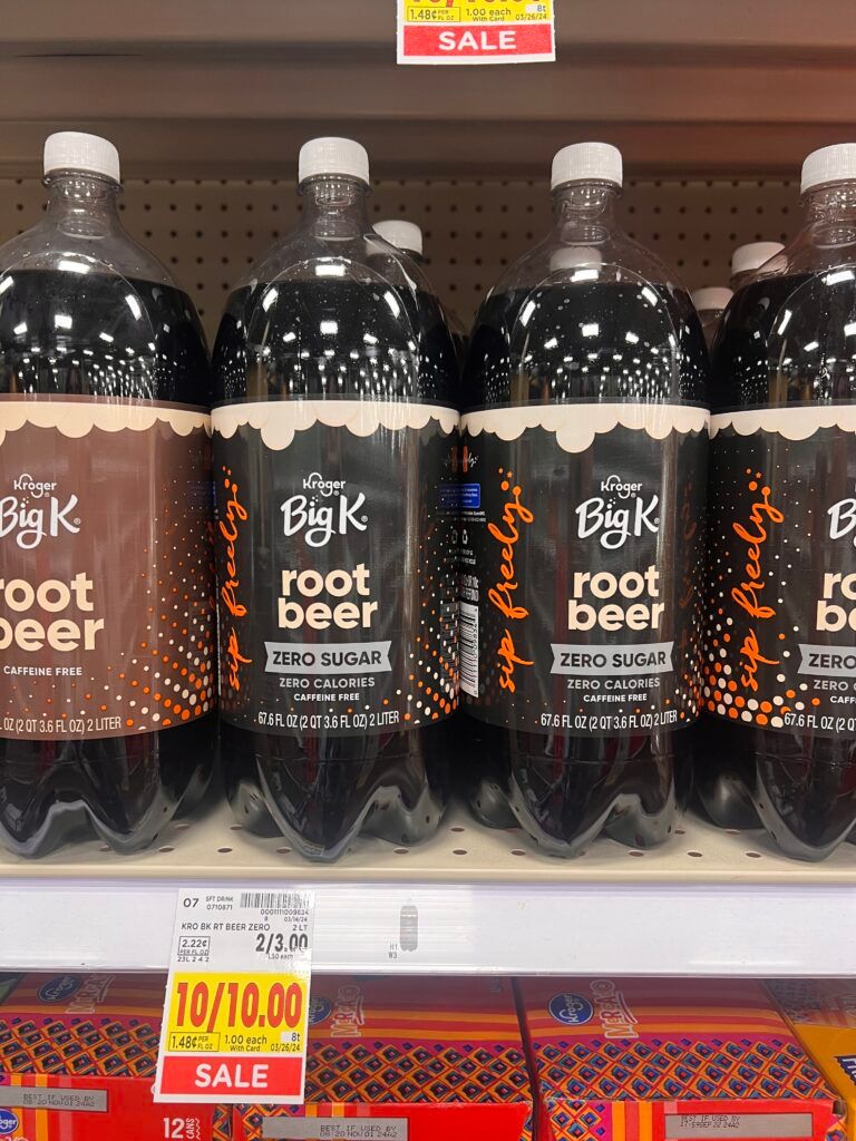 kroger soda shelf image