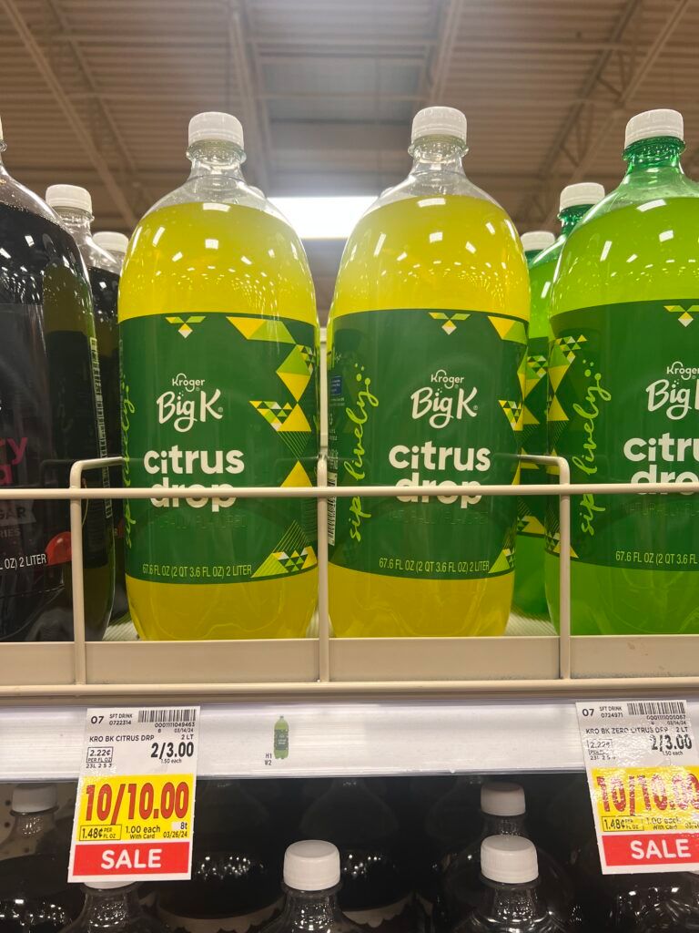 kroger soda shelf image