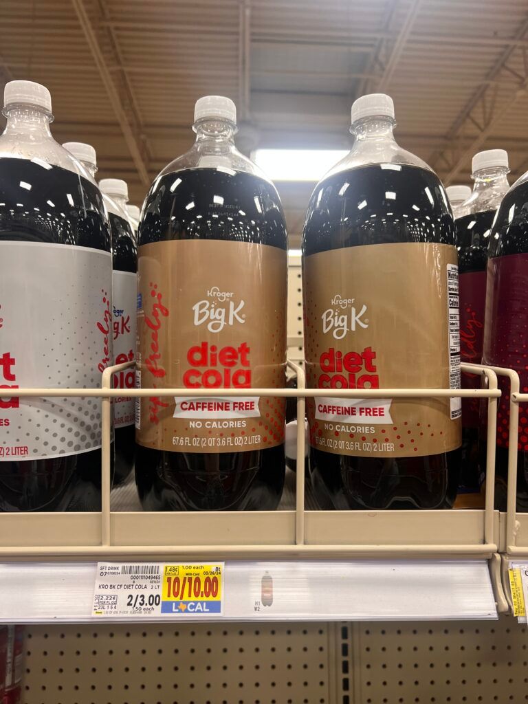 kroger soda shelf image