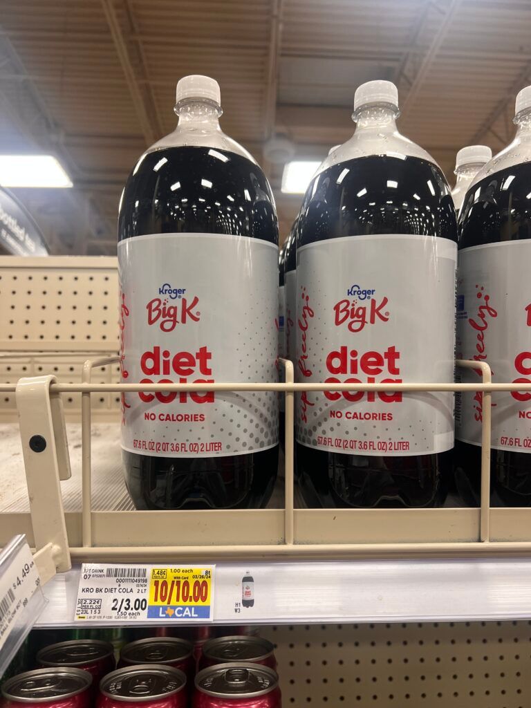 kroger soda shelf image