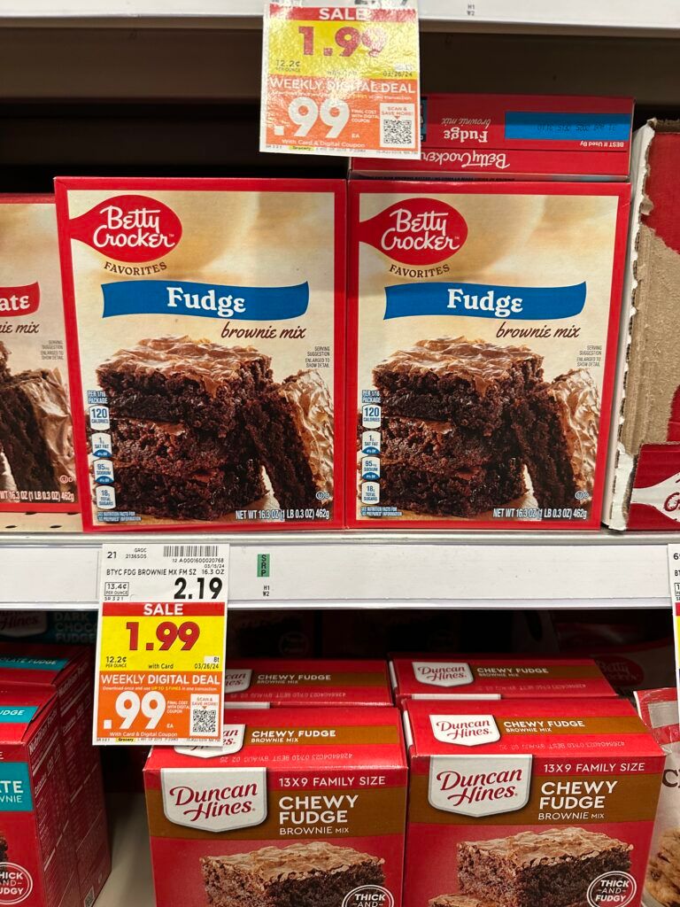 BC cake or brownie mix kroger shelf image