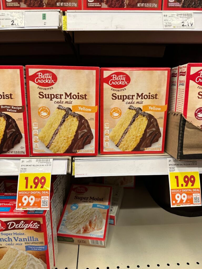 BC cake or brownie mix kroger shelf image