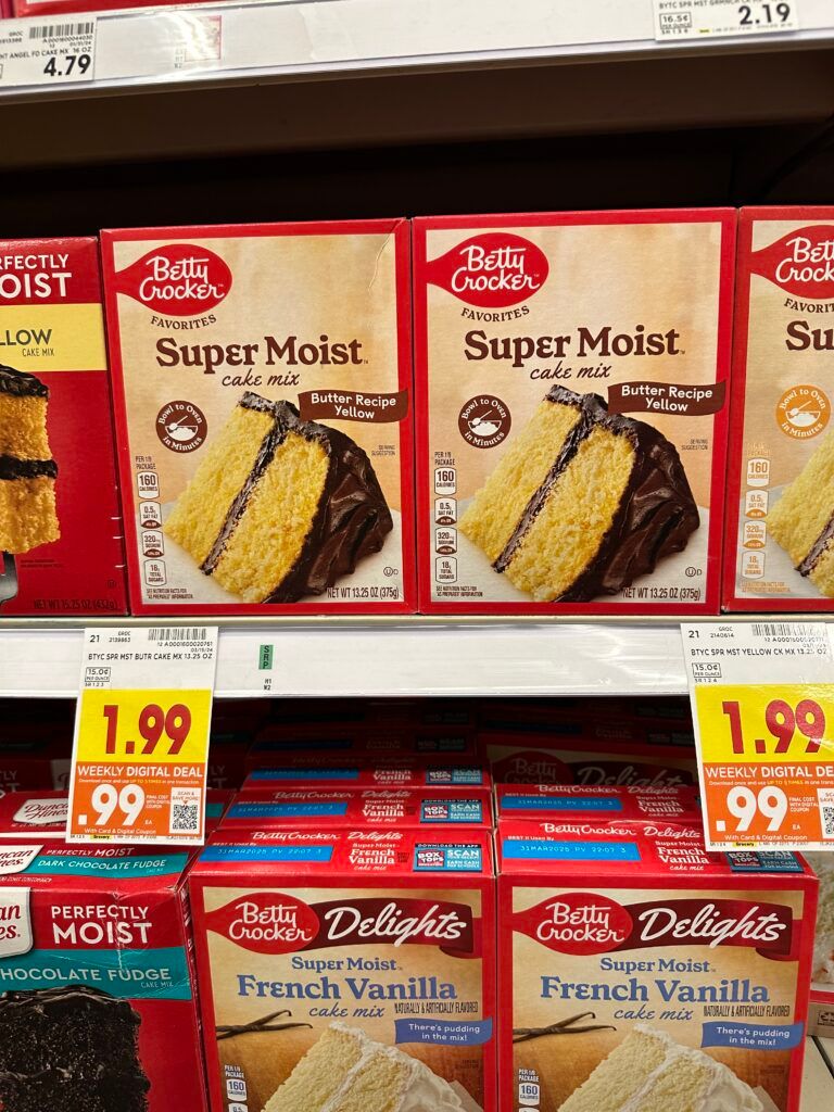 BC cake or brownie mix kroger shelf image