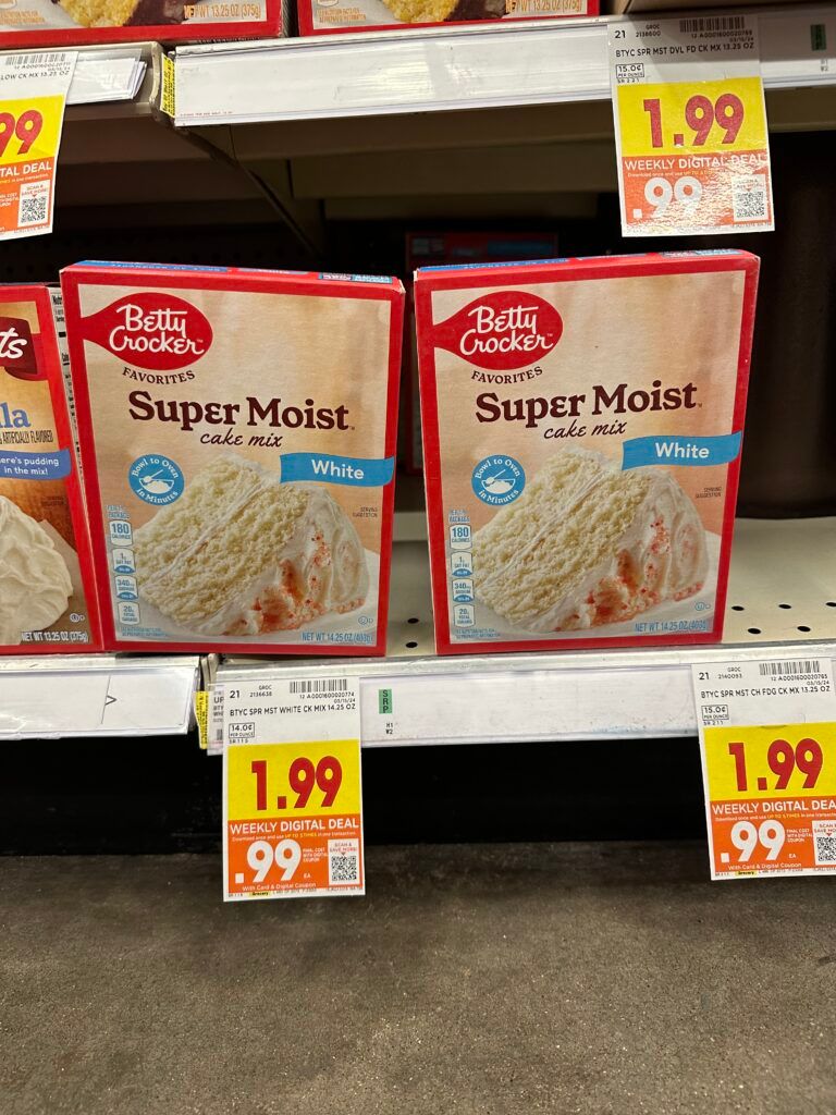 BC cake or brownie mix kroger shelf image
