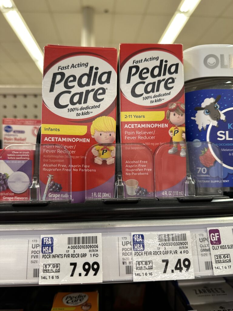 pediacare medicine kroger shelf image
