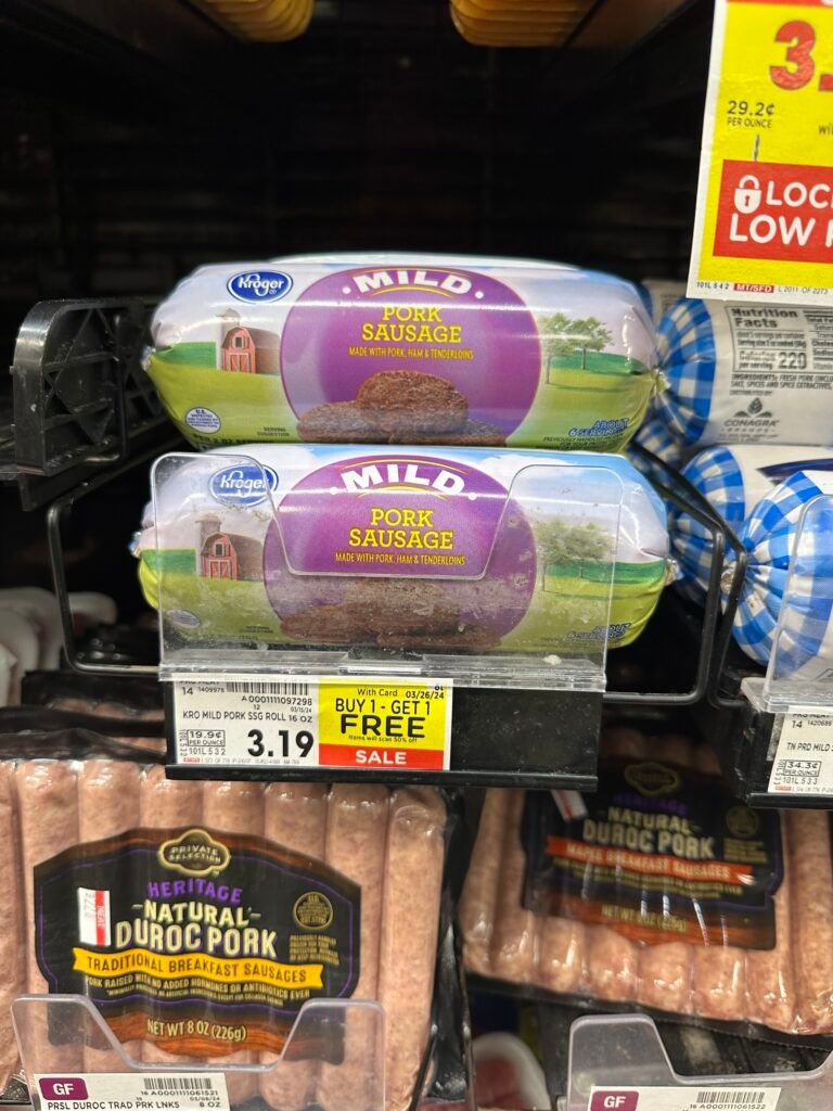 Kroger Sausage & Breakfast Sausage are B1G1 FREE! - Kroger Krazy