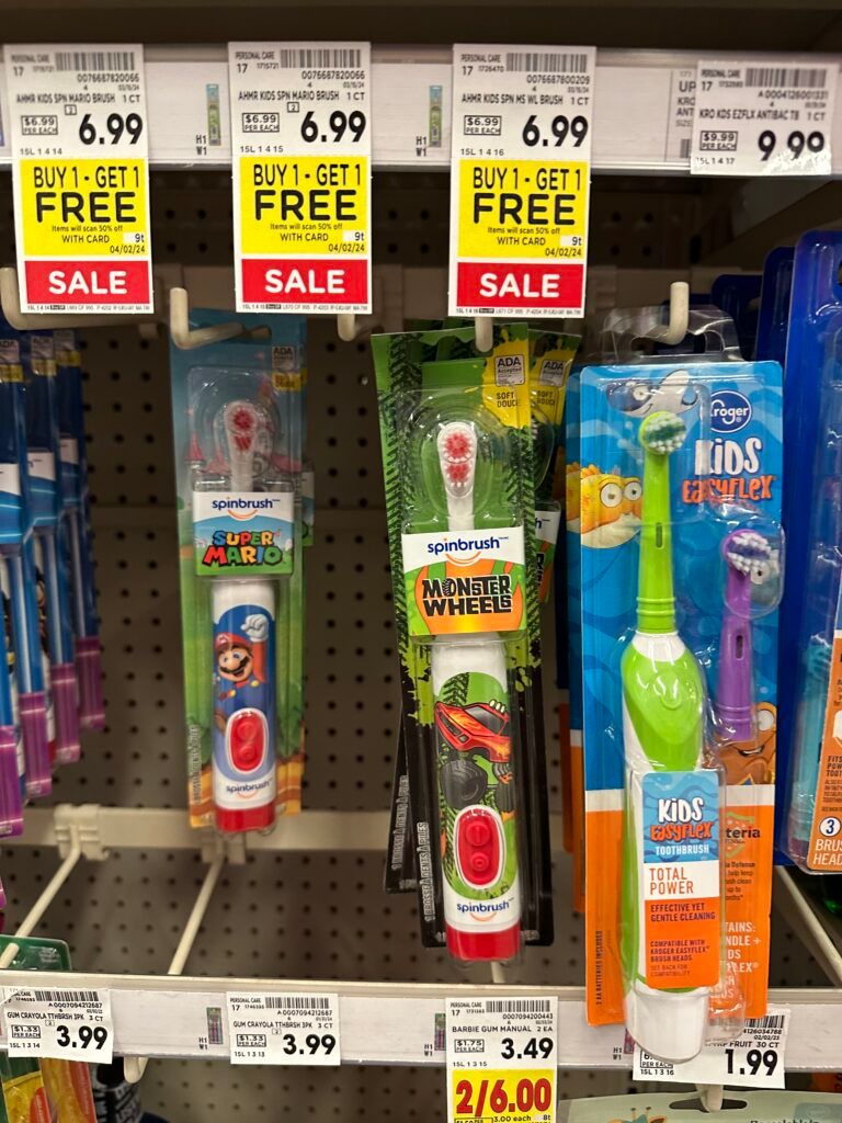 arm & hammer spinbrushes kroger shelf image