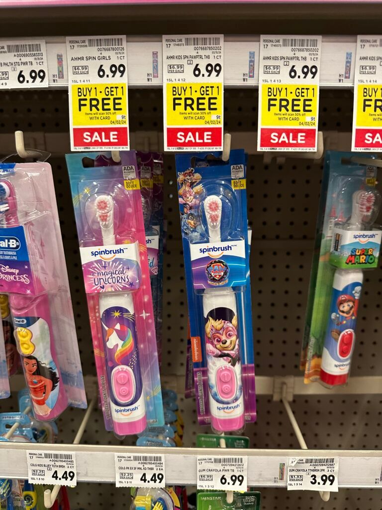 arm & hammer spinbrushes kroger shelf image