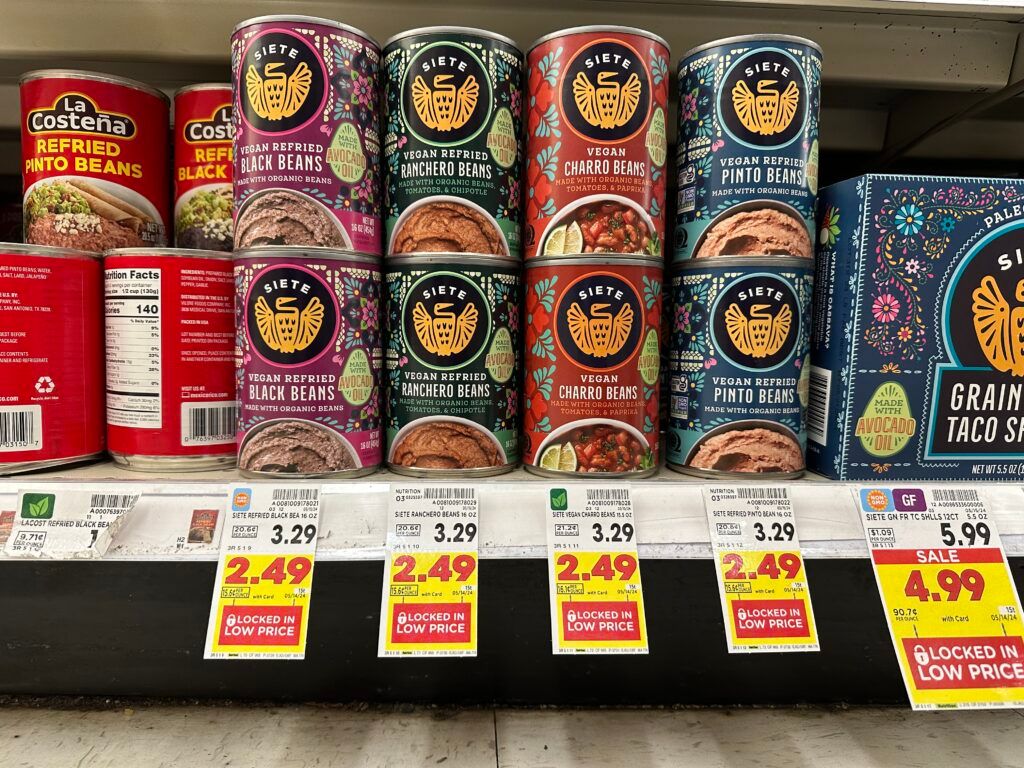 siete beans kroger shelf image