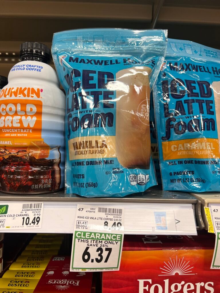 maxwell house coffee kroger shelf image