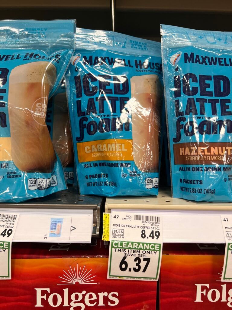 maxwell house coffee kroger shelf image