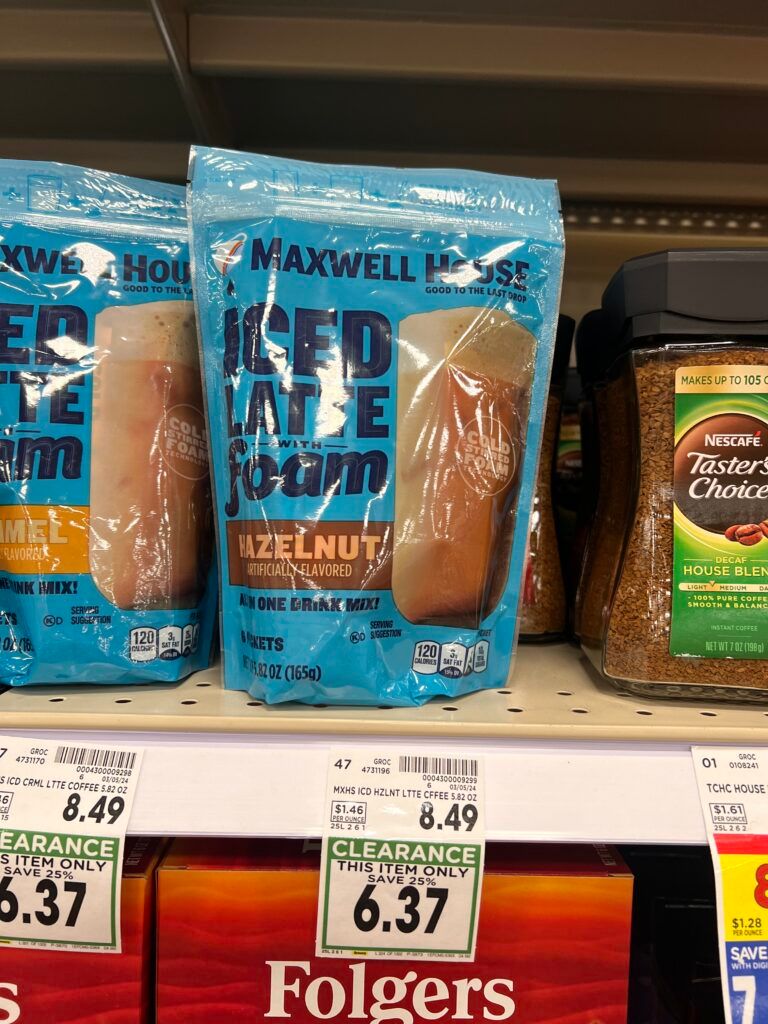 maxwell house coffee kroger shelf image