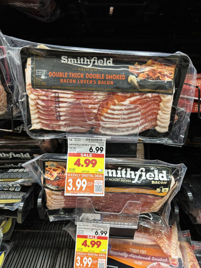 smithfield bacon kroger shelf image