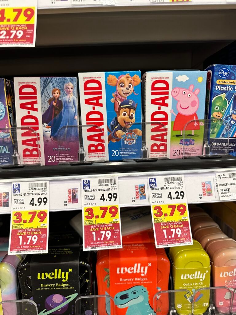 band-aid kroger shelf image