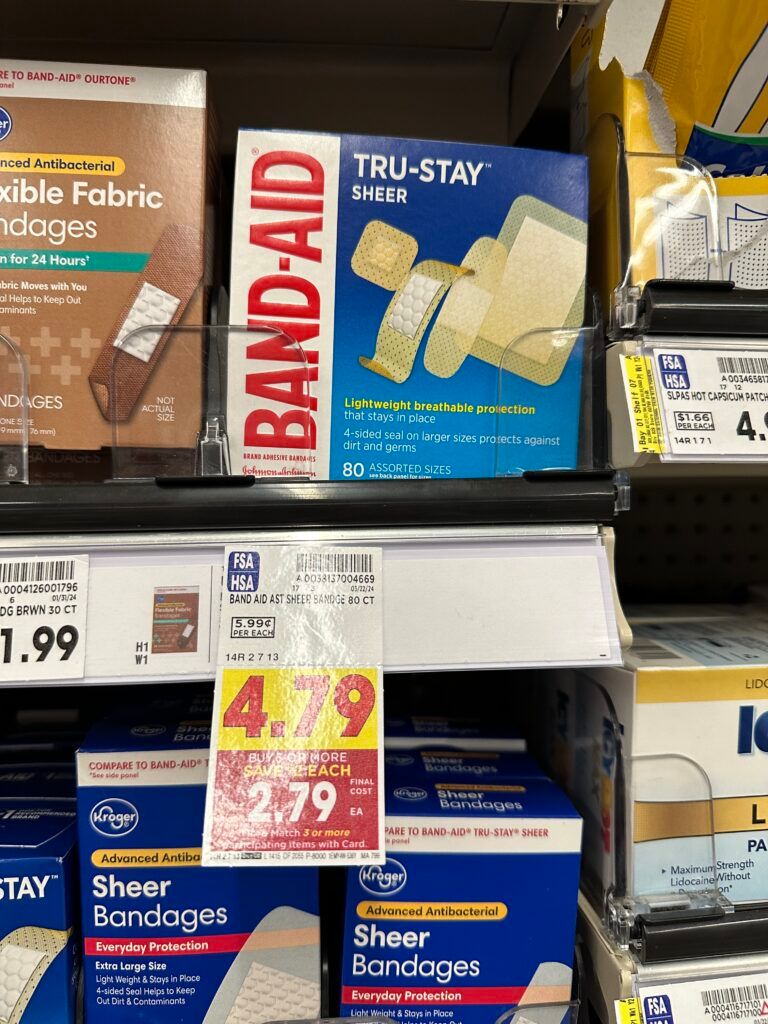 band-aid kroger shelf image