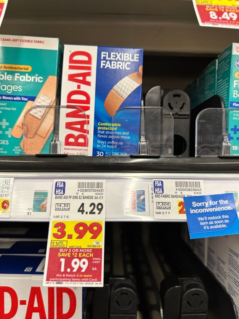 band-aid kroger shelf image