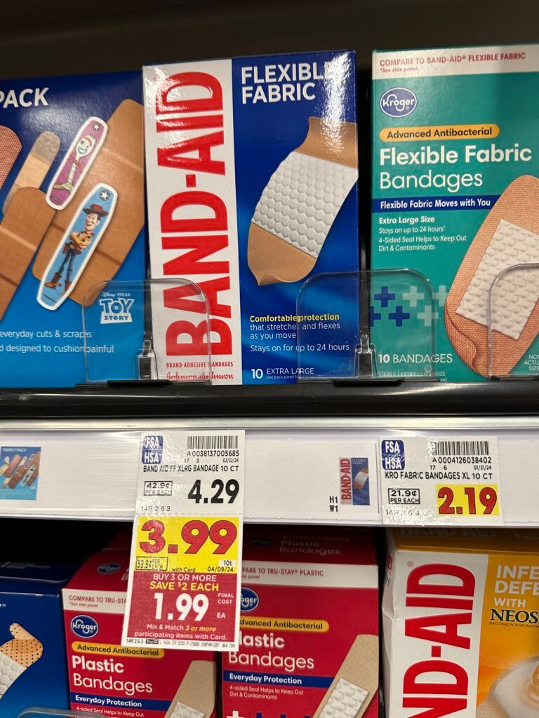 band-aid kroger shelf image
