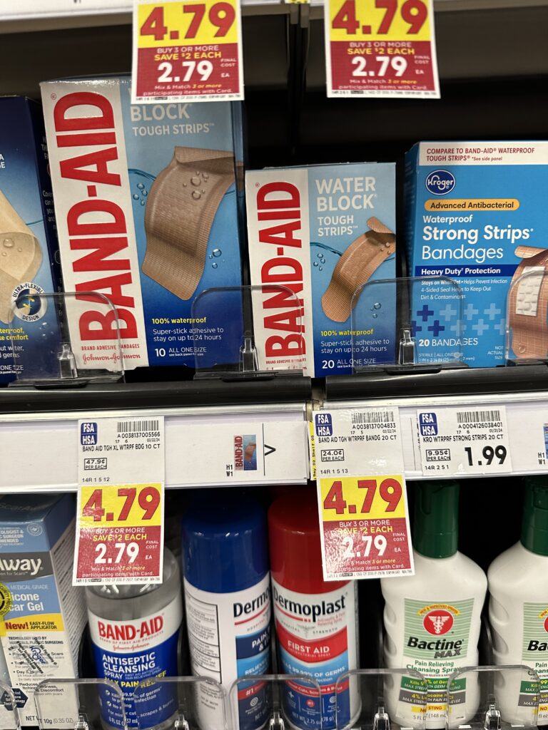band-aid kroger shelf image